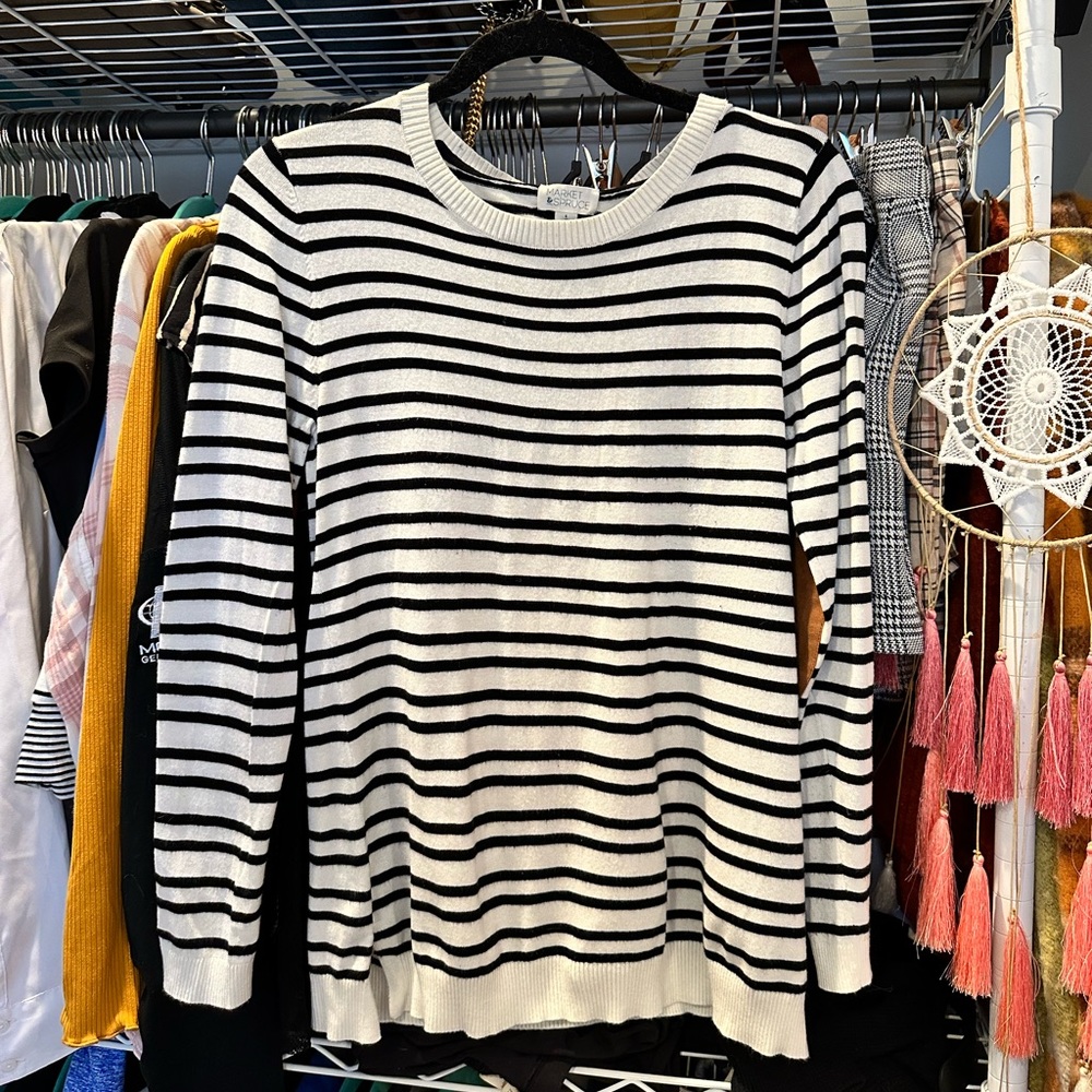 Market Spruce Stripped Sweater
